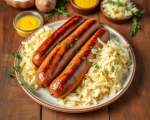 Bratwurst mit Sauerkraut: Das deutsche Traditionsgericht